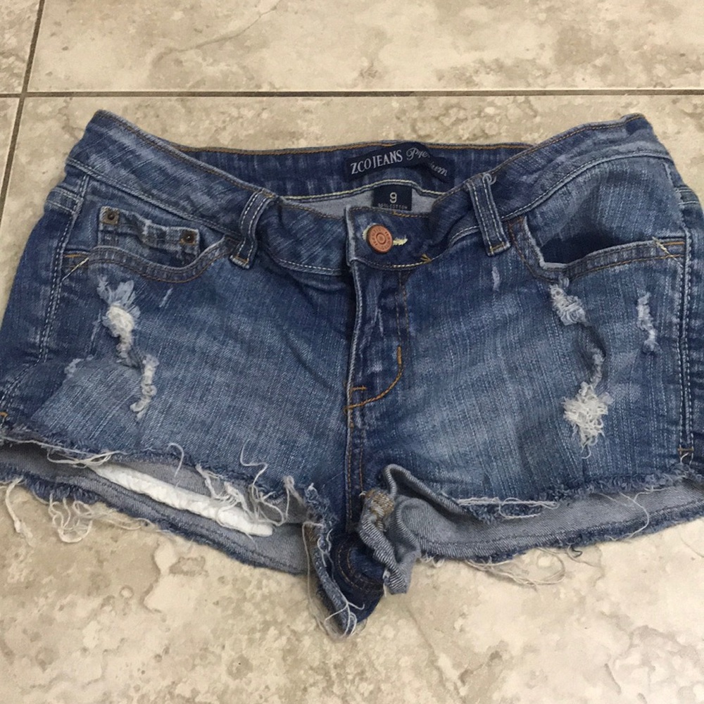 Distressed Jean Shorts